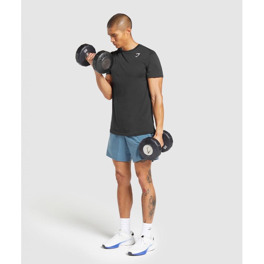 Gymshark Sport 7 Шорты Выцветший голубой Титановый синий A3a1q Ucmz