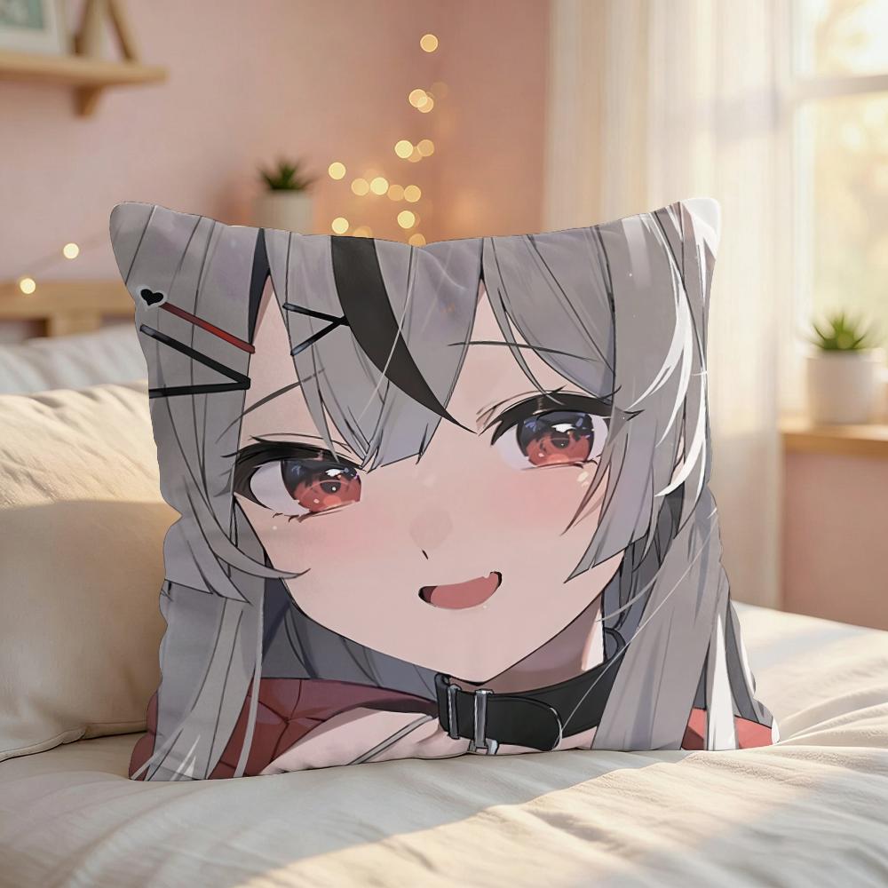 Sakamata Chloe Cute GAME Cushion Cover Silky Short Plush Invisible Zipper Dustproof Sofa Pillow Case For Home Decor