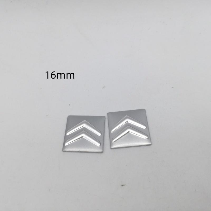 2pc 5pc 10pc 14mm 16mm For Citroen car key fob case Badge button Badge logo straight folding remote Keychain Replacement Sticker