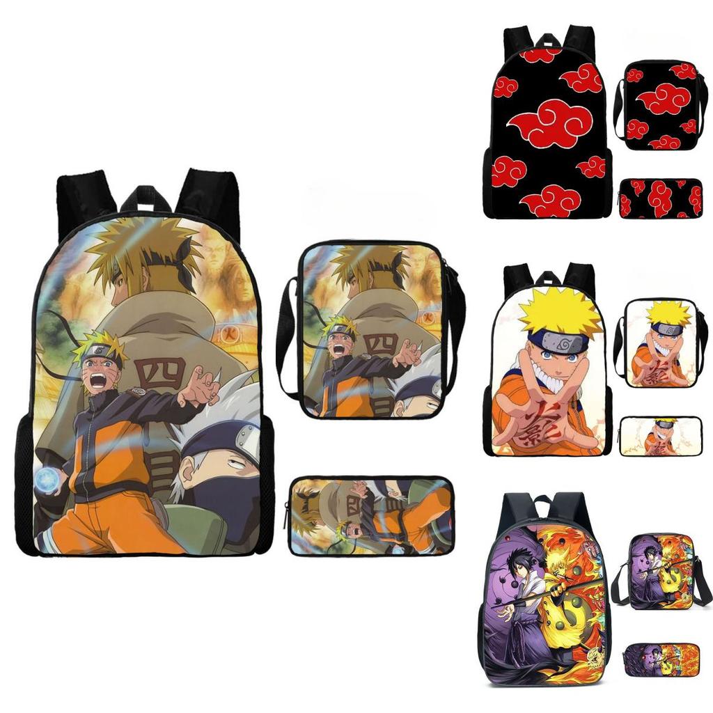 Детский рюкзак Наруто из легкого прочного материала для школы и путешествий