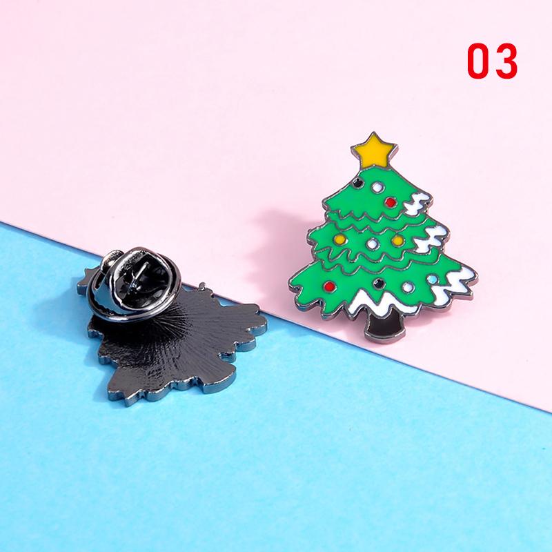 1PC Gift Alloy Christmas Brooch Corsage Pin Diamond Retro Fashion Party Accessories Jewelry