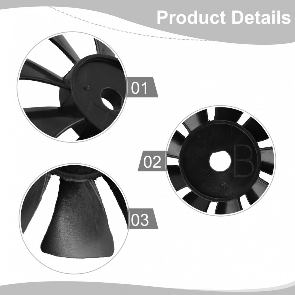 Охлаждающая лопатка воздушного компрессора Лопатка ЧЕРНАЯ Прямое подключение