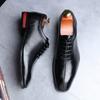 Fashion Men's Classic Business Shoes Microfiber Leather Square Toe Lace-up Mens Dress Office Flats Men Fashion Wedding Party Oxfords