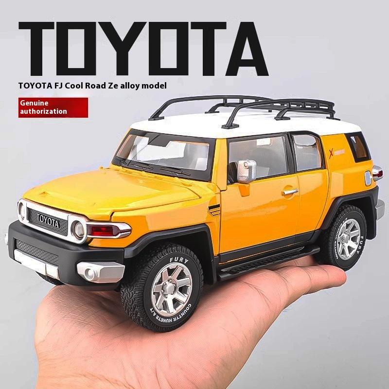 Масштаб 1/24 TOYOTA FJ Cruiser Внедорожный внедорожник Металлический литой под давлением Модель автомобиля Высокое качество Декоративные модные украшения Подарочная коробка для друга
