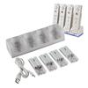 4Pcs 2800mAh Rechargeable Cells and Wii Cell Charge Dock Stand for Wii Remote Switch Accessory
