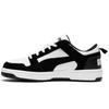 Rebound Layup Lo Sd Leather Comfortable Low Top Sneakers Unisex Sneakers Black White 370539-01