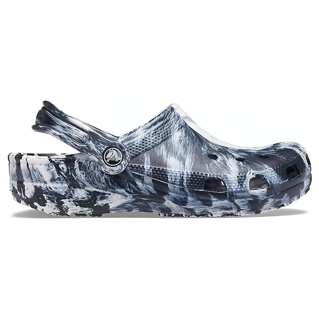 Crocs Пляжные Сандалии Marble Унисекс Черно-Белые 'Black White' 206867-103