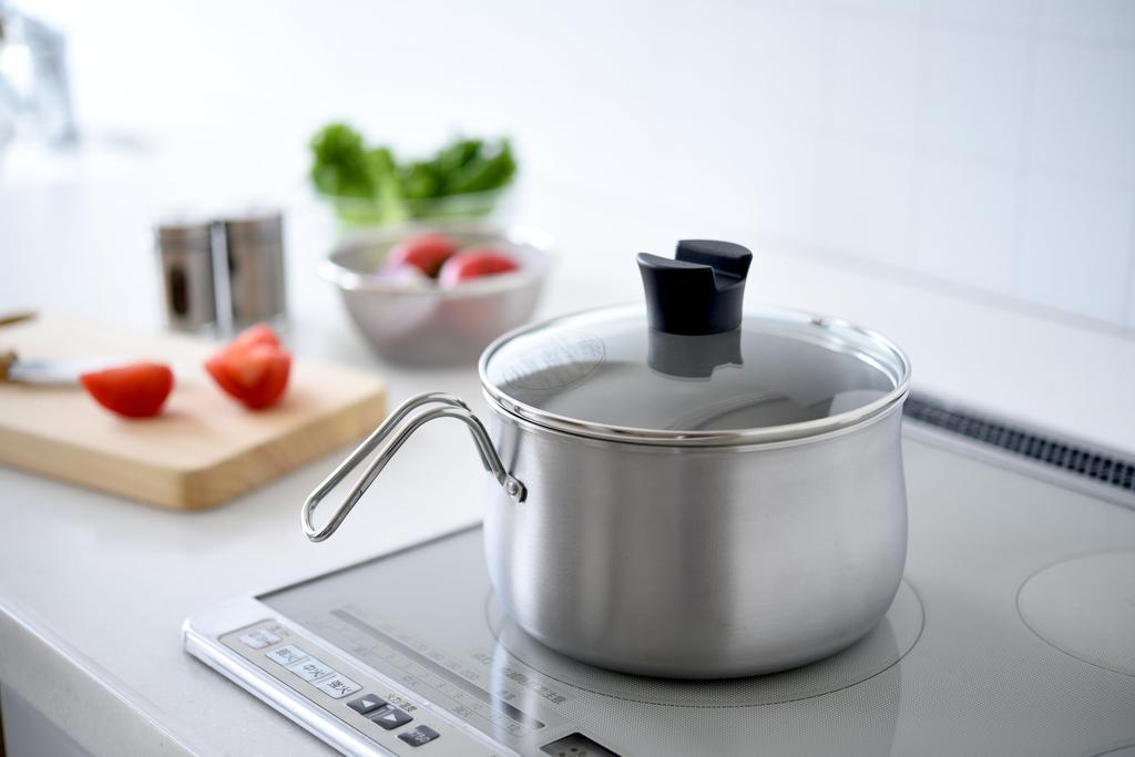 Индукционная плита Ernest и рисоварка с молоком из нержавеющей стали, любимый бренд крупных ресторанов, многофункциональная кастрюля, совместимая, 18 см, 2,9 л, 8 режимов