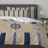 Striped Ship Rudder Anchor 3pcs Bedding Set For Double Bed Home Textile Duvet Cover Quilt Cover Pillowcase