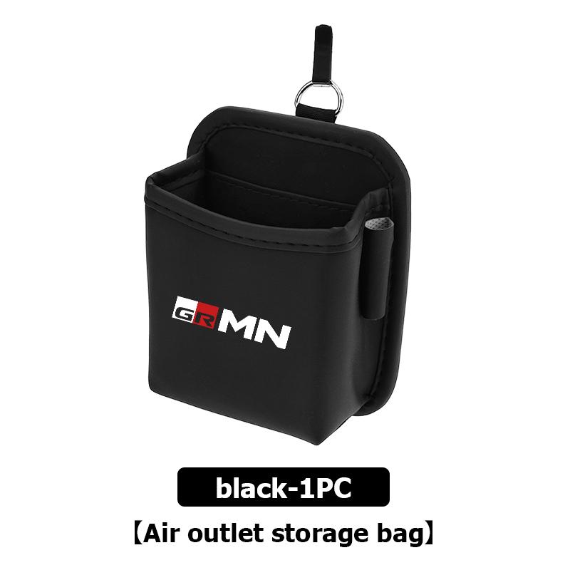 cnkym4 Car Air Outlet Storage Box Hanging Phone Lipstick Lighter Organizer Bag Holder For Toyota Crown Yaris Corolla Prius Auris CHR