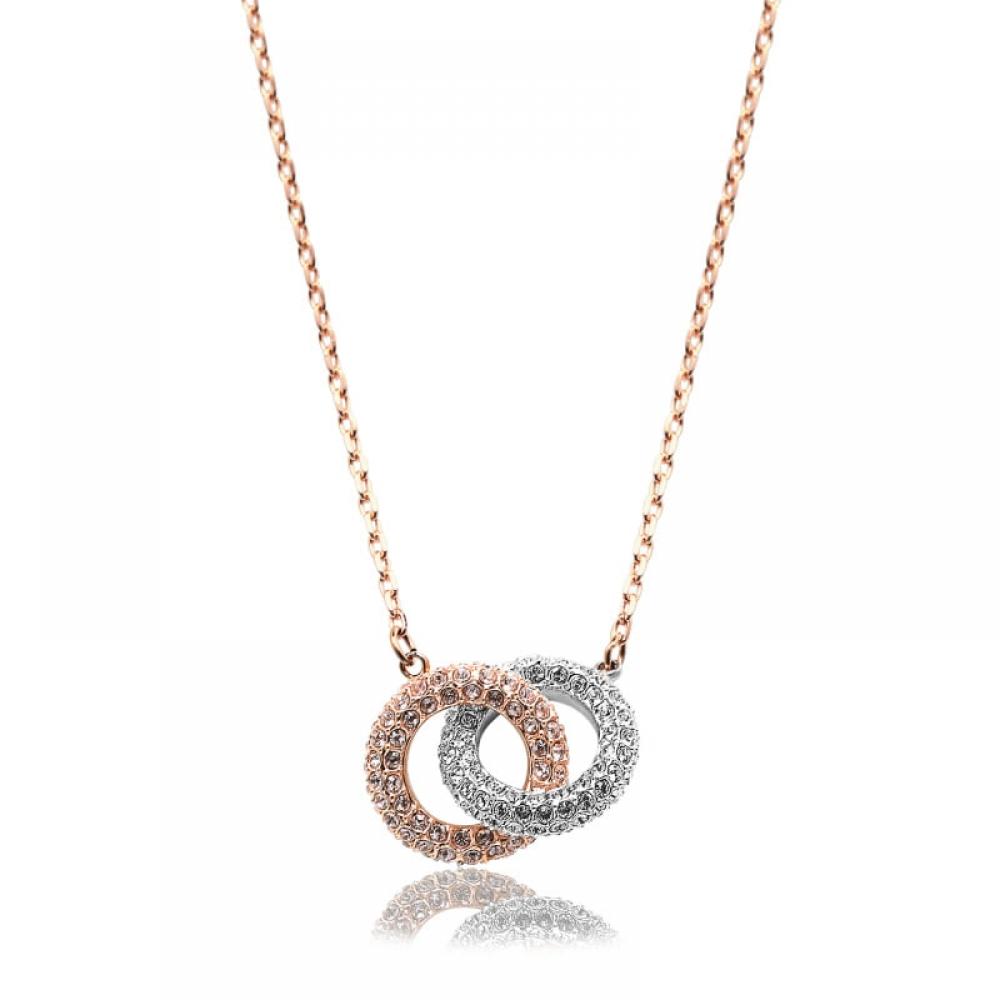 Swarovski 5414999 Dextera Interlocking Circle Necklace