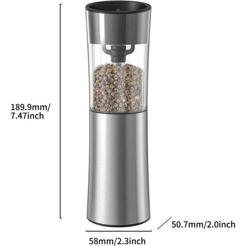 1 Набор Электрическая мельница для соли и перца Автоматическая индукционная мельница + USB перезаряжаемая