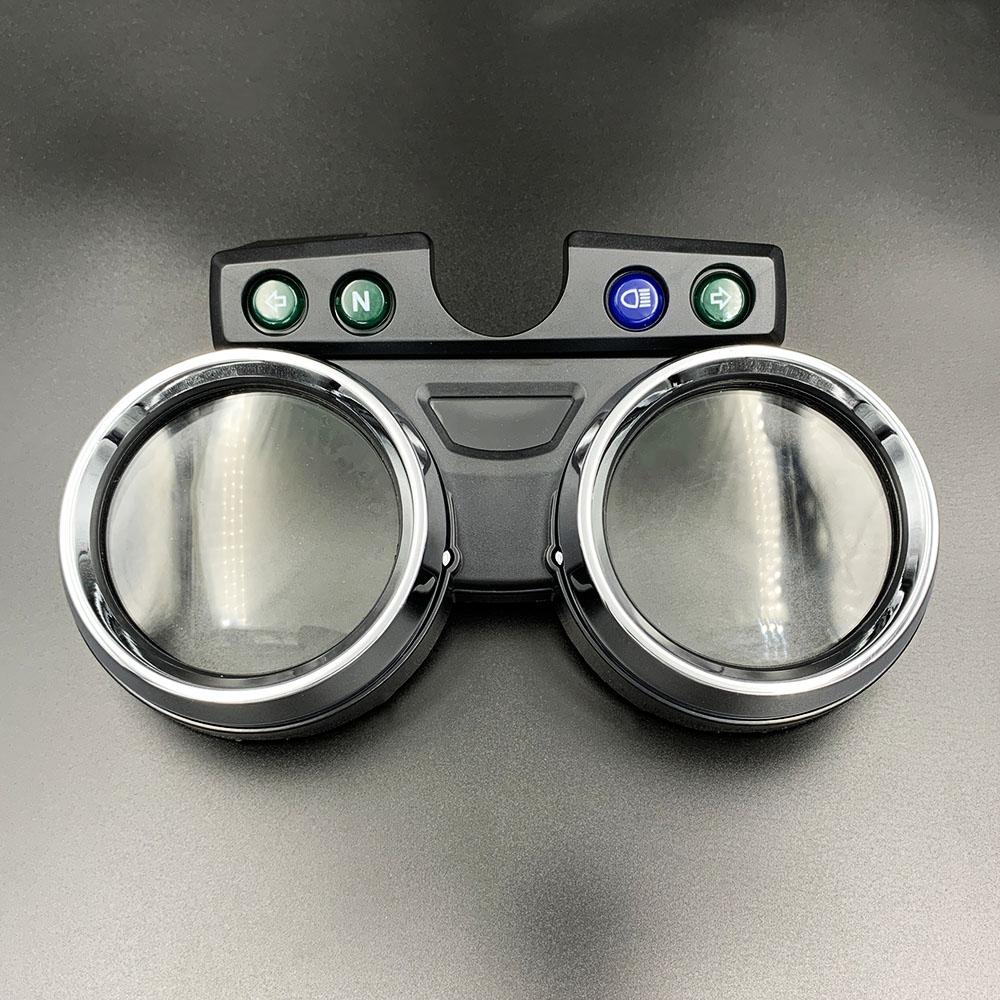 1 Комплект Хромированная Крышка Спидометра и Тахометра для Мотоцикла Оболочка Корпуса Датчика Скорости Moto для Kawasaki ER5 ER 5 ER-5 ER500