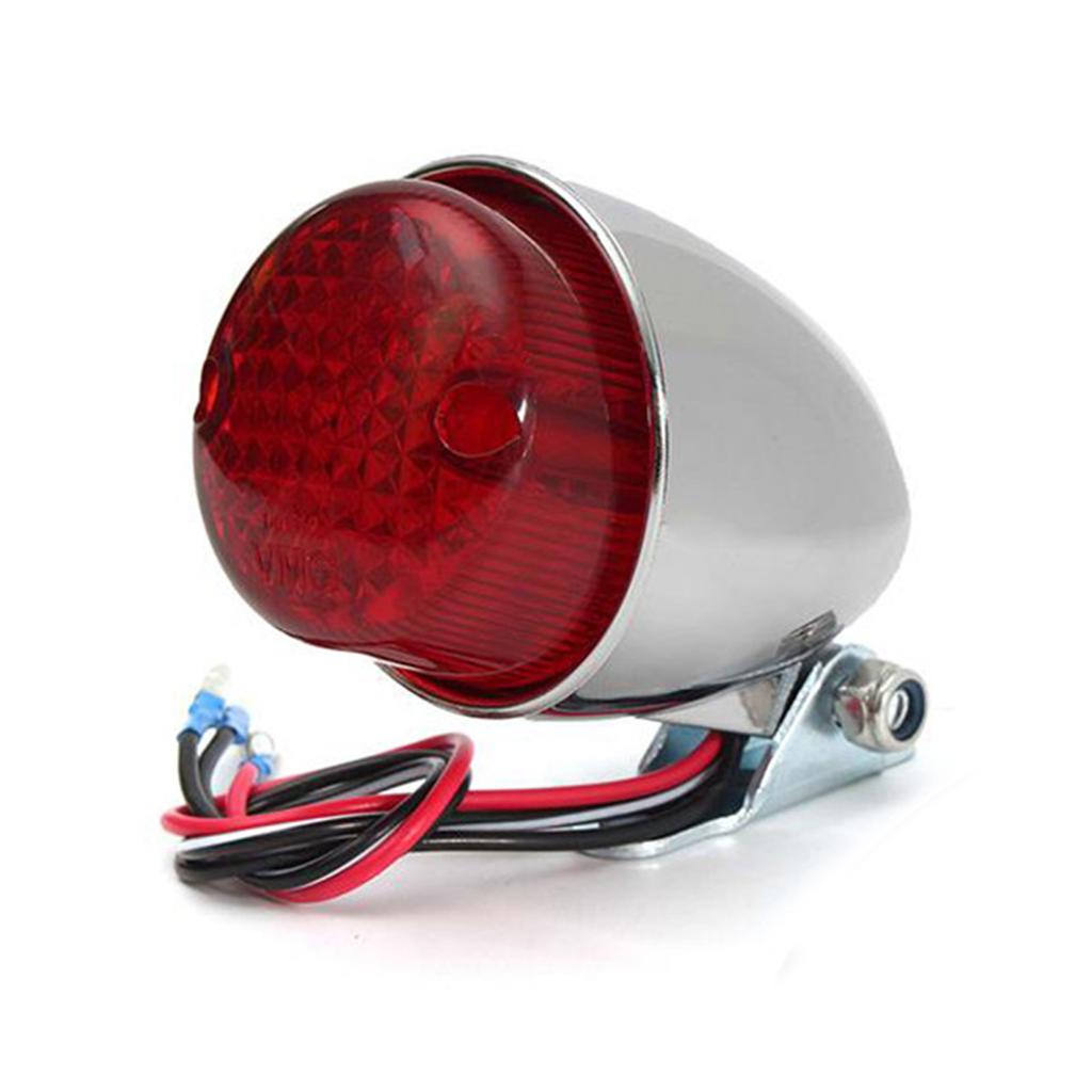 12 В задний фонарь для мотоцикла светодиодный ретро металлический задний стоп-сигнал для автомобиля Cruise Prince переоборудованные задние фонари мотоцикла