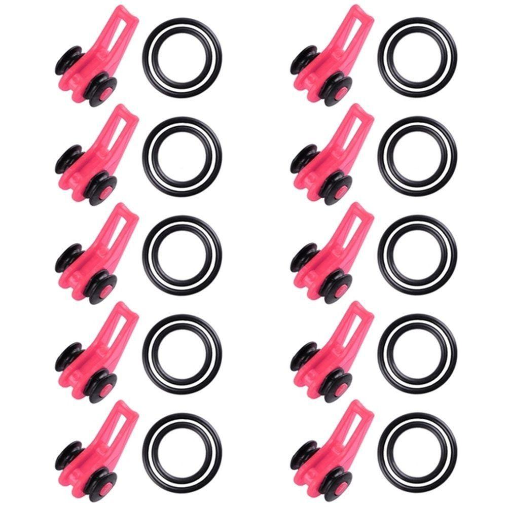 Пластиковые резиновые аксессуары для приманок 10 цветов Джиг-крючки Безопасное хранение Портативный держатель для наживки Рыбалка