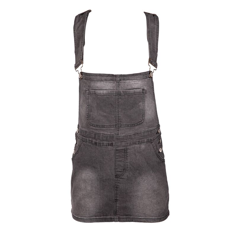 Короткий джинсовый комбинезон-туника Diwan среднего синего цвета Женский JOSEPH 'IN