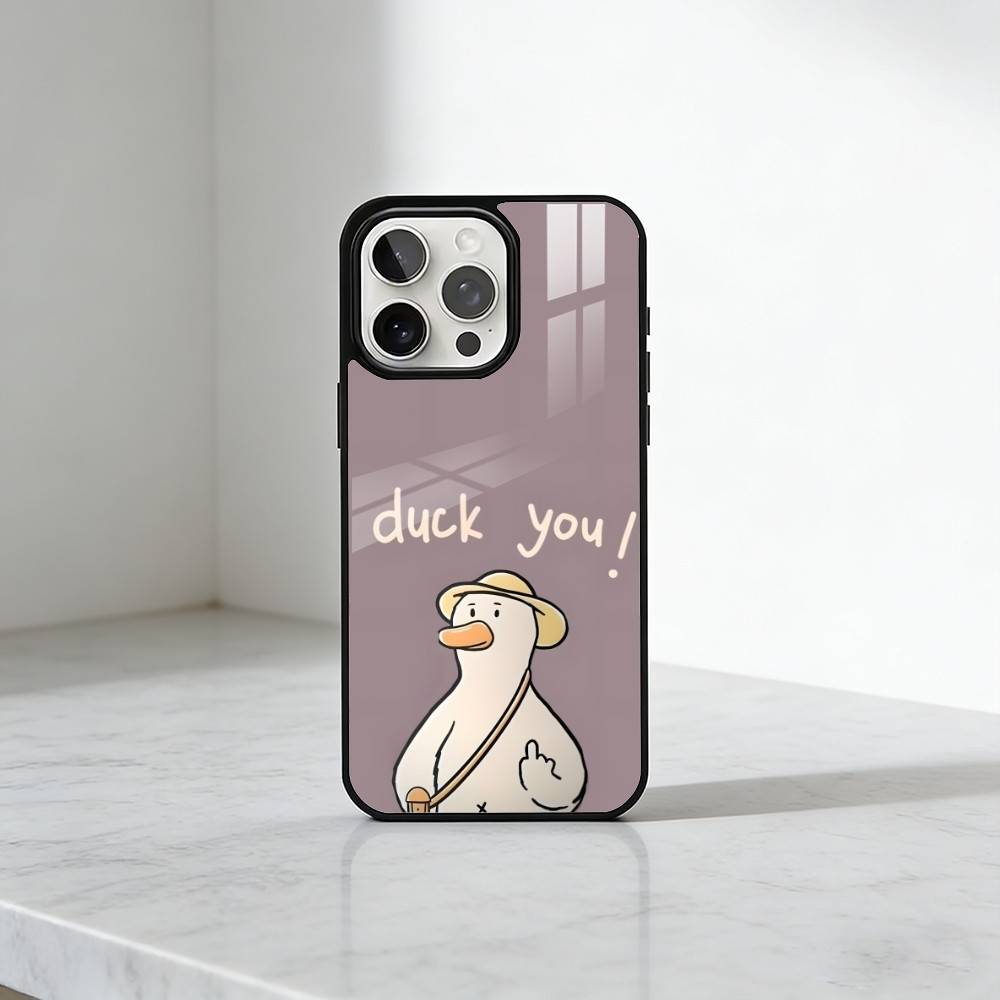Забавный Хаотичный Гусь и Утка Чехол для Телефона Для iPhone17,16,15,14,13 Plus,Pro Max Магнитный Для Magsafe Беспроводной Зарядки