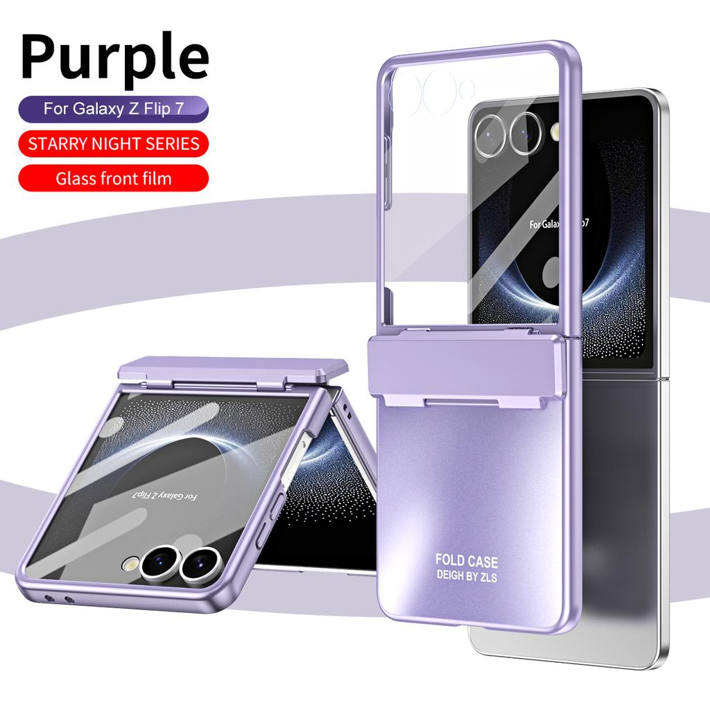 Для Samsung Galaxy Z Flip 7 Серия Star Покрытие PC Противоударный Противоотпечатки Пальцев Противоскользящий Чехол для Телефона