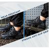 New Rotating Button Safety Boots Men Work Sneakers Anti-smash Indestructible Shoes Steel Toe Protective Boots Anti-puncture Work Safety Shoes