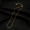 18k Gold-Plated Stainless Steel Snake Bone Clavicle Necklace - European & American Style