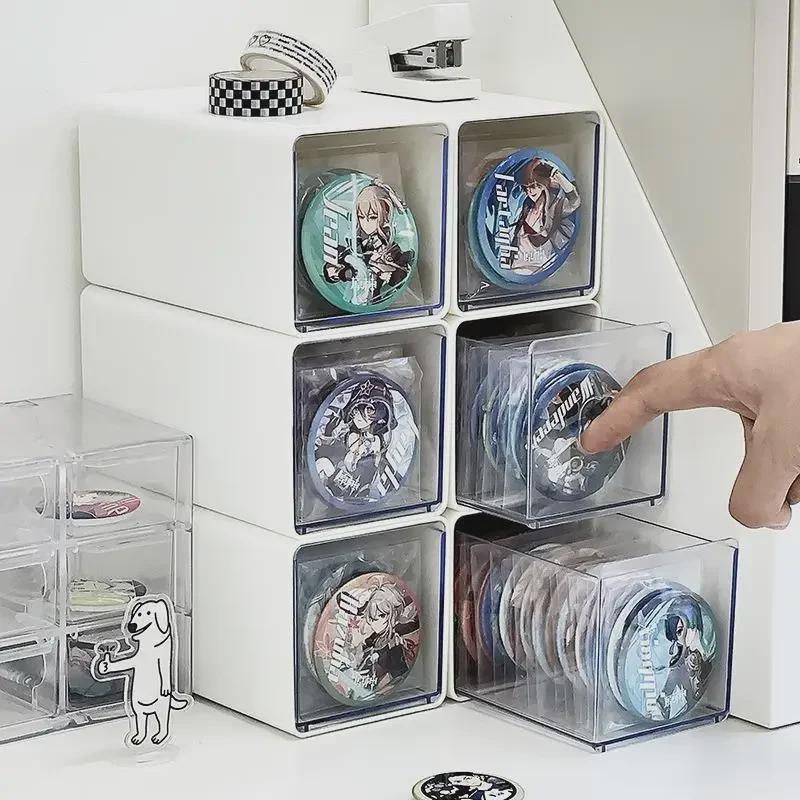 Акриловый ящик для хранения Baji 75 мм — прозрачный, влагостойкий, большой емкости