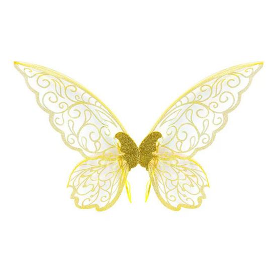 Крылья феи для детей и взрослых, крылья бабочки феи, костюм на Хэллоуин, блестящие крылья ангела, аксессуар для косплея эльфа для девочек и женщин