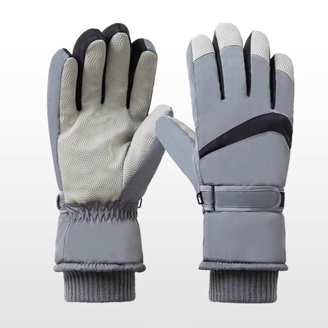 Лыжные перчатки Зимние велосипедные перчатки для мужчин и женщин Ветрозащитные перчатки для активного отдыха с толстым бархатным утеплителем Водонепроницаемые и нескользящие перчатки для сенсорных экранов