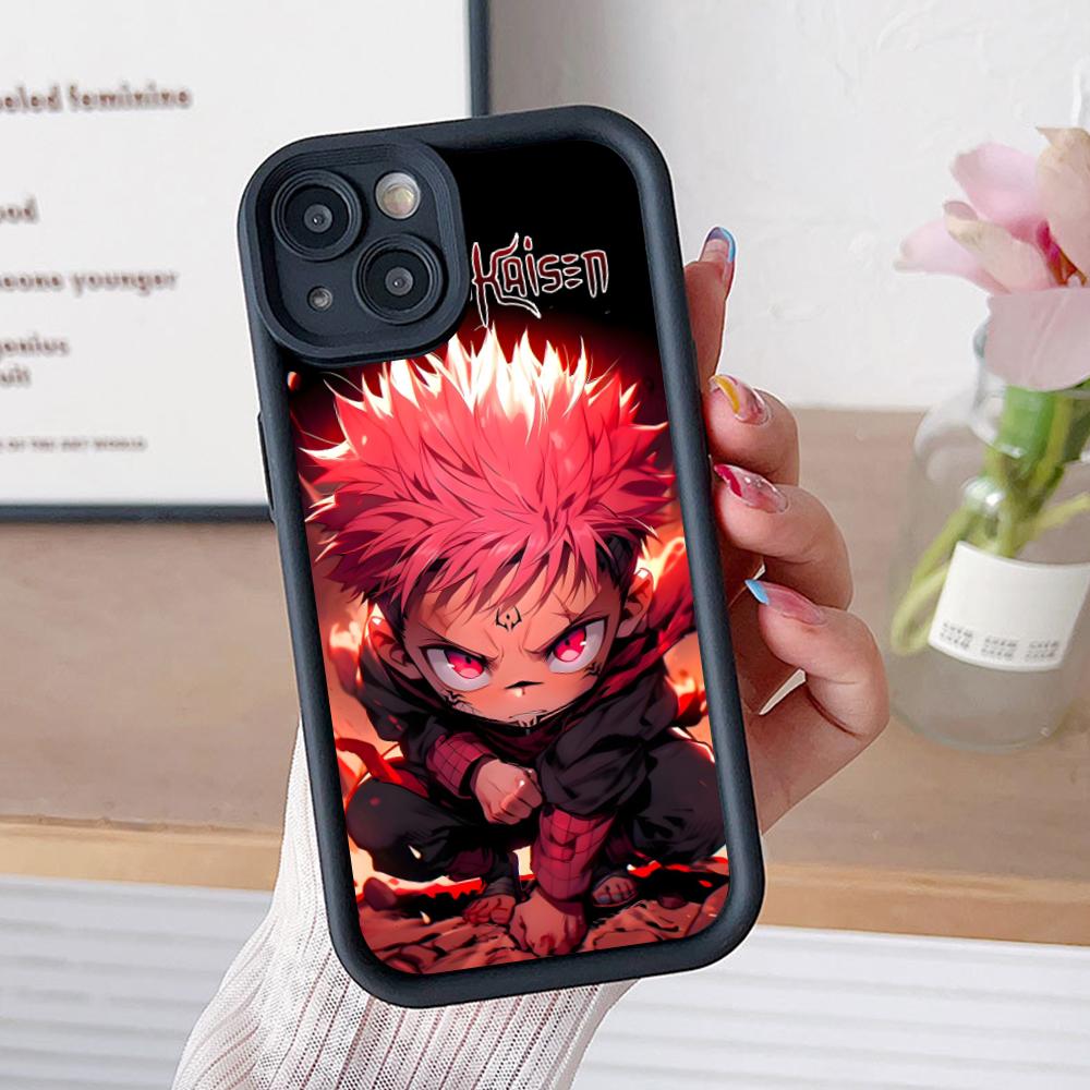 Jujutsu Kaisen Sukuna Mobile Phone Case for iPhone 17 16 15 14 13 12 11 Air Pro Max Plus Thicken TPU Colorful Cover Luxury Cover