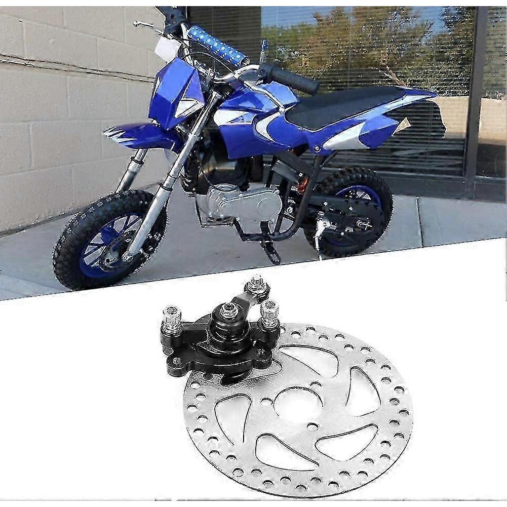 Rear Brake Kit, Aluminum Alloy Mini Scooter Rear Disc Brake Kit Brake Disc + Brake Caliper For Mini Gas Or Electric Go Kart/atv/mini Scooter/suv