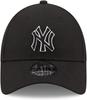 Кепка 940 9FORTY Adjuster Free Size NY полиэстеровая бейсболка шляпа пол свободный черный контур серебристый [New Era] Мужская женская [Товар]