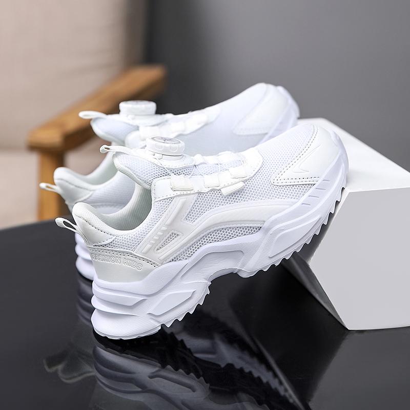 Детские трендовые удобные кроссовки для бега на мягкой подошве, студенческие модные повседневные дышащие спортивные кроссовки для мальчиков и девочек