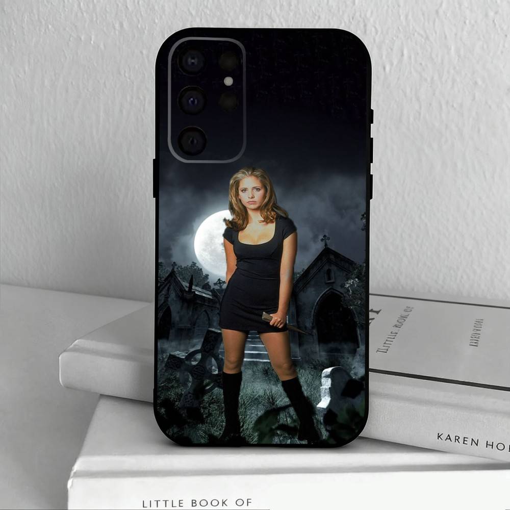 B-Баффи - истребительница вампиров Чехол для телефона для Samsung S25,S24,S21,S22,S23,S30,Ultra,S20,Plus,Другие Мягкий черный чехол