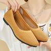 Women's Breathable Pointed Toe Flat Shoes Summer Casual Mesh Slip-On Ballet Flats Comfort Walking Shoes