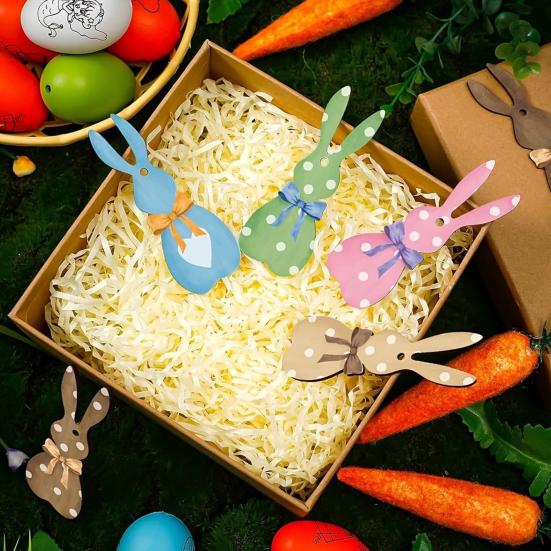 1 Набор Пасхальный Кролик Настольная Табличка Фермерский Рустикальный Декор Кролика Дом Офис Весна Пасхальный Праздник Вечеринка Центральное Украшение Стола