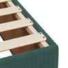 Box Spring Bed with Mattress Dark Green 140 x 190 cm Velvet