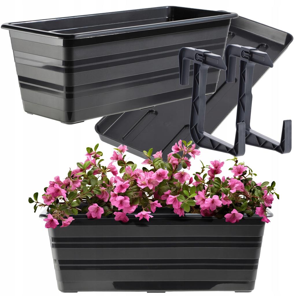 KADAX Skrzynka Balkonowa Doniczka Z Uchwytami  