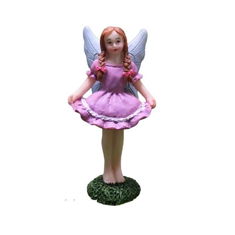 Flower Fairy Resin Crafts Wing Design Micro Landscape Ornament Decoration