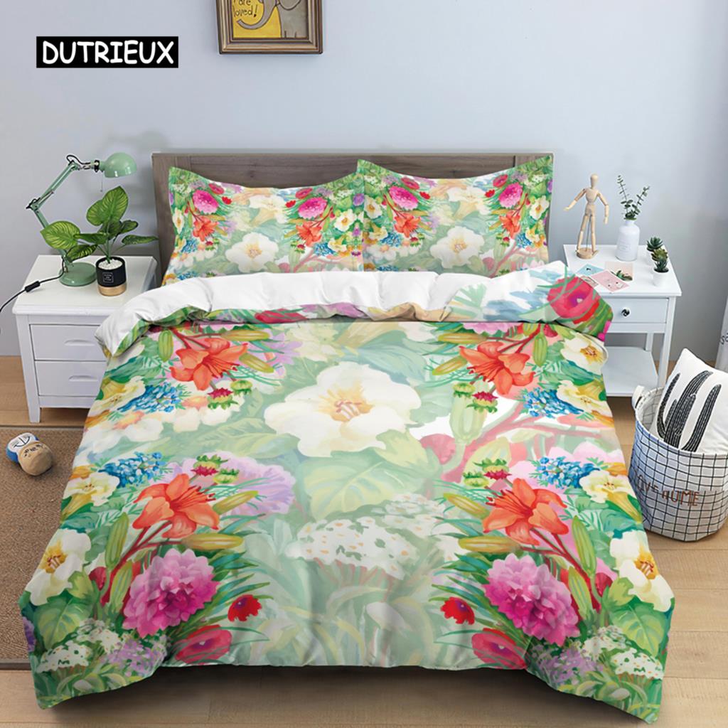 Комплект постельного белья с бабочками, пододеяльник с 3D-цветком, пододеяльник с застежкой-молнией, двуспальный комплект одеяла для ребенка и девочки, рождественский подарок