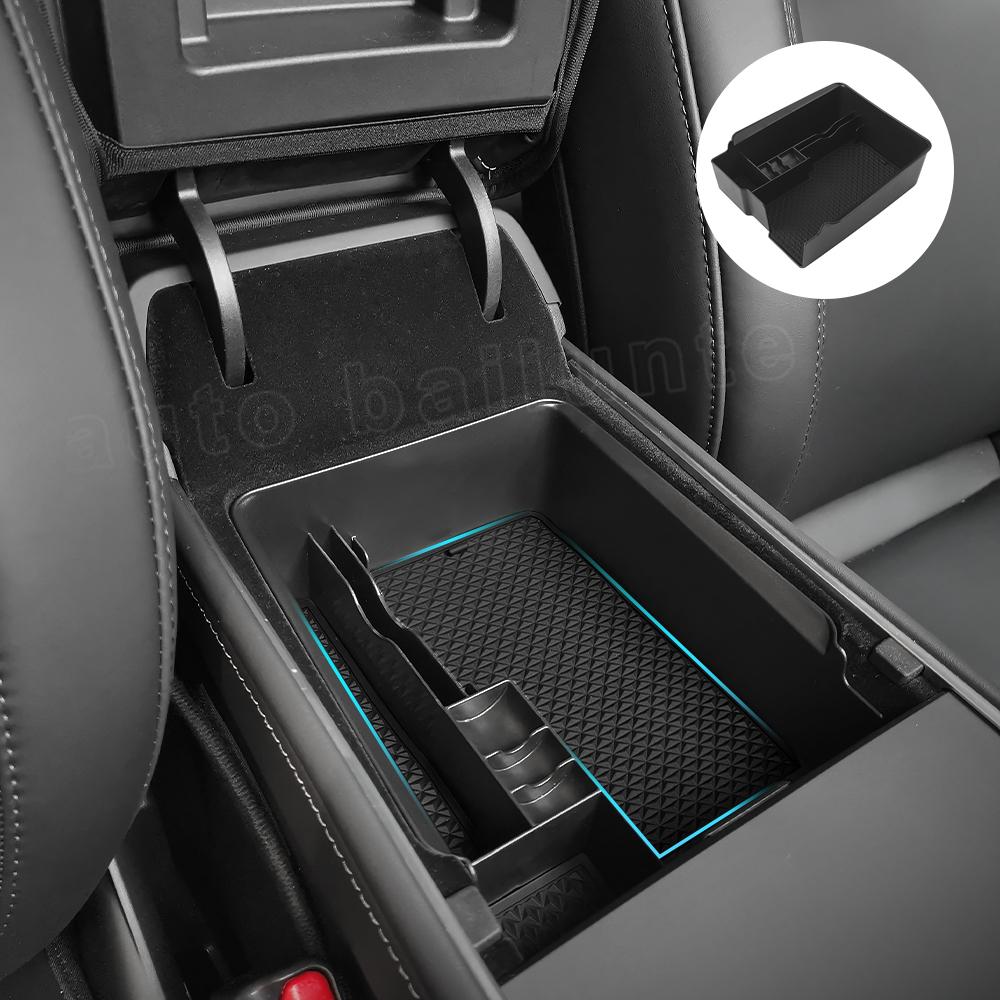 Центральный подлокотник автомобиля, скрытый ящик для хранения, ящик для хранения подлокотника, ABS/флокированный для Tesla Model 3 Model Y