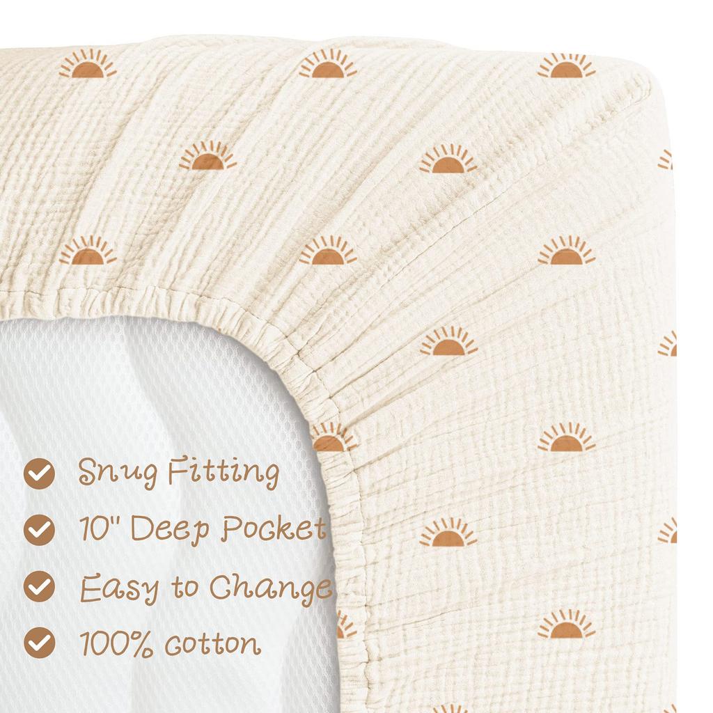 Детская простыня на резинке, удобный защитный чехол для люльки, детский чехол, необходимый для стандартного матраса для детской кроватки 28x52 дюйма