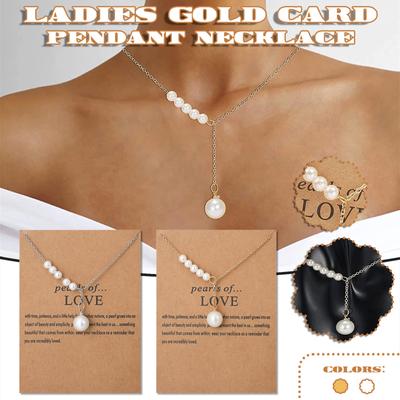 Ожерелье в виде карты из жемчужного сплава, кулон, ювелирные изделия, женская модная цепочка на ключицу