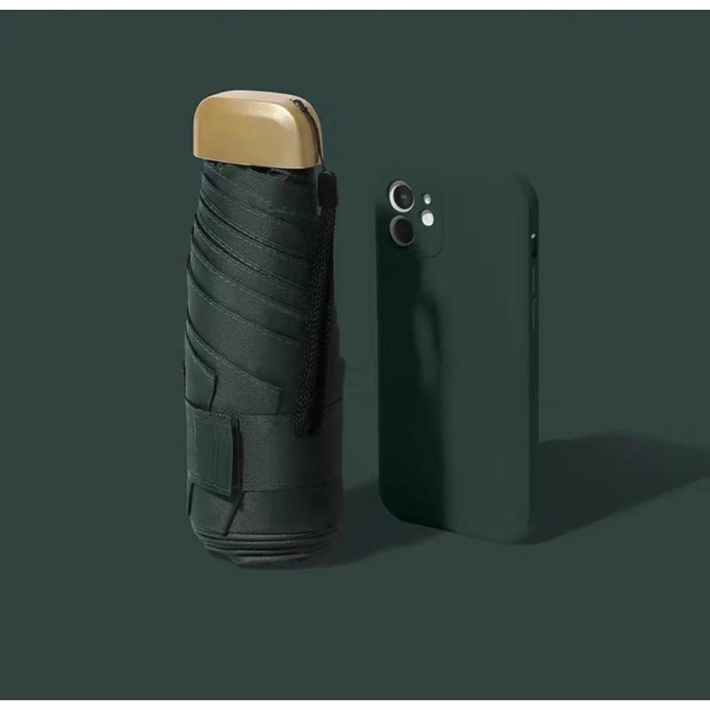 Ультралегкий женский мини-зонт с 50-кратным складыванием, защита от солнца и ультрафиолета, зонт двойного назначения, карманный зонт от солнца