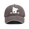 Cute Dog Print Adjustable Baseball Cap for Men and Women, Daily Casual Wear, Outdoor Travel, Sun Shading Duckbill Cap