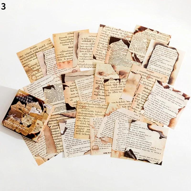 100 Pcs Creative Hand Account Paper Vintage Old Newspaper Butterfly Material Paper Decoration Photo Album Decoration Paper