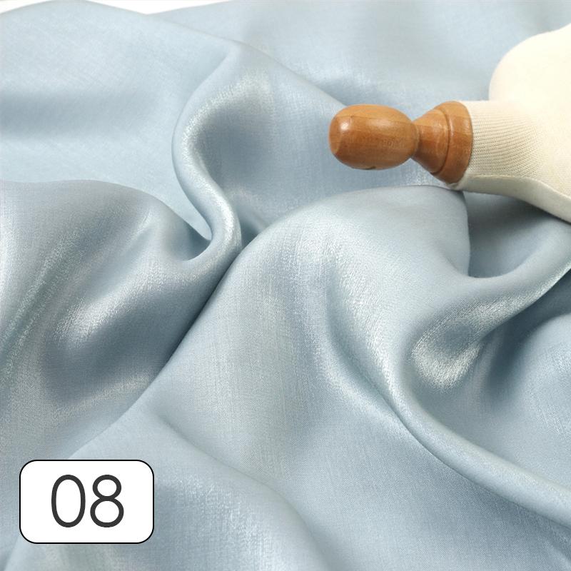 Цветная глазурь шелковый атлас градиентная ткань блестящая яркая шелковистая нежная атласная ткань для самостоятельного пошива свадебного платья рубашки материал