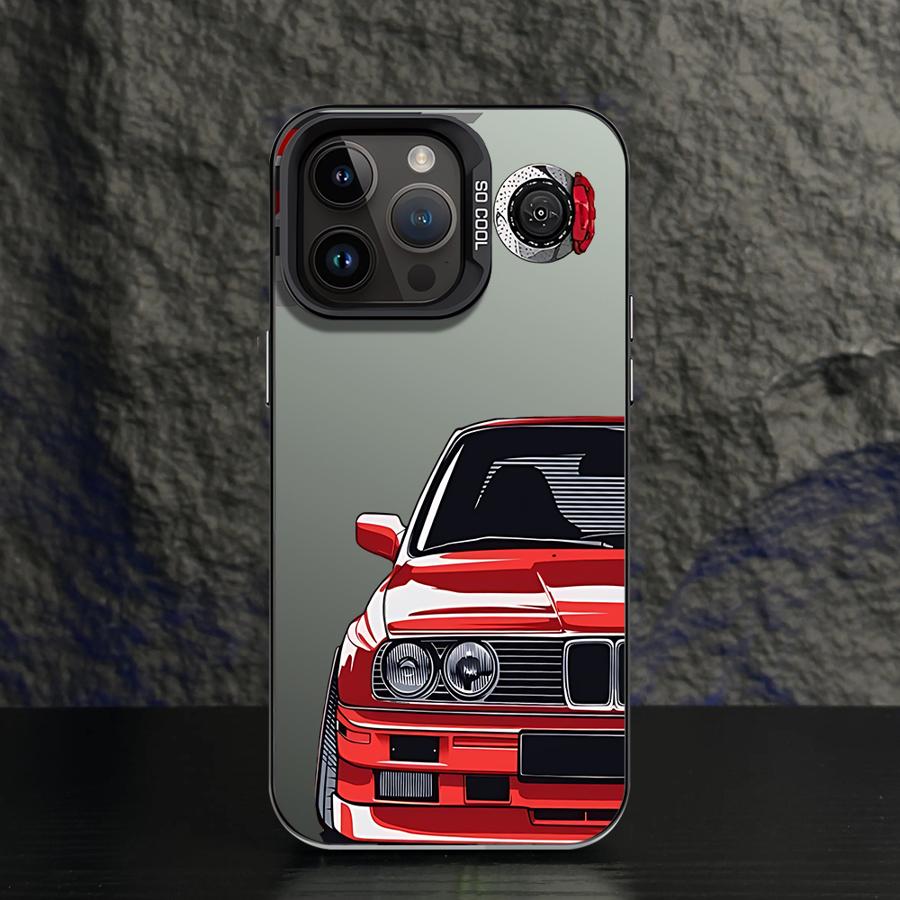 Чехол для телефона для iPhone 11 12 13 Pro Max 17 Air 14 15 16 Plus 16e Мягкий корпус JDM Спортивный автомобиль