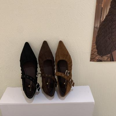 Внутреннее увеличение высоты 4 см Французский ретро темперамент острый носок плиссированные туфли-лодочки с неглубоким вырезом вечерний ветер ремешок с пряжкой в стиле Мэри Джейн