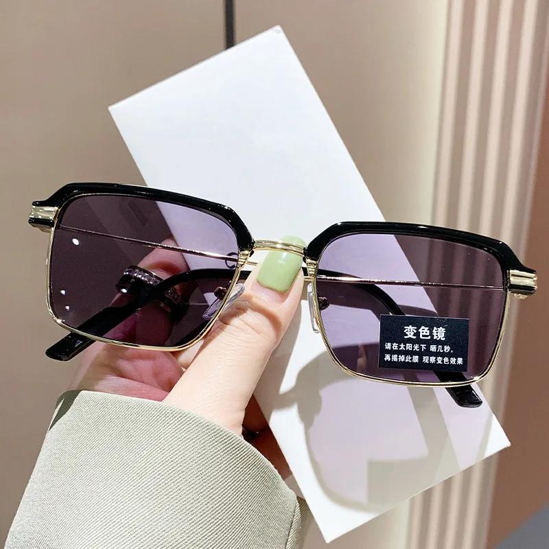 Фотохромные очки для чтения HD Anti Blue Light Очки Модные полнокадровые Прозрачные очки для пресбиопии Очки для мужчин