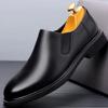 Fashion 2024Men's Leather Shoes Classic Business Casual Dress Shoe Soft Sole Driving Shoes for Men Oxford Office Shoes Slip-On Loafers
