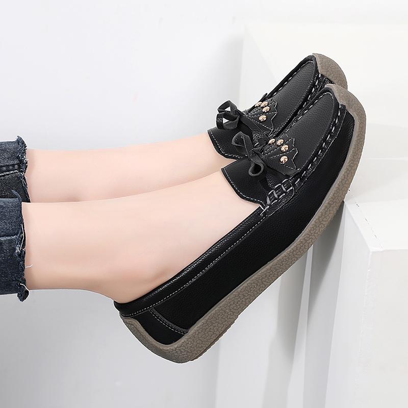 Женские мокасины, лоферы, кожаные, для вождения, удобные, на плоской подошве, повседневные, без застежек, для ходьбы, в минималистичном стиле, для беременных мам